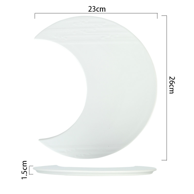 Kamăr Half Moon ceramic Plate